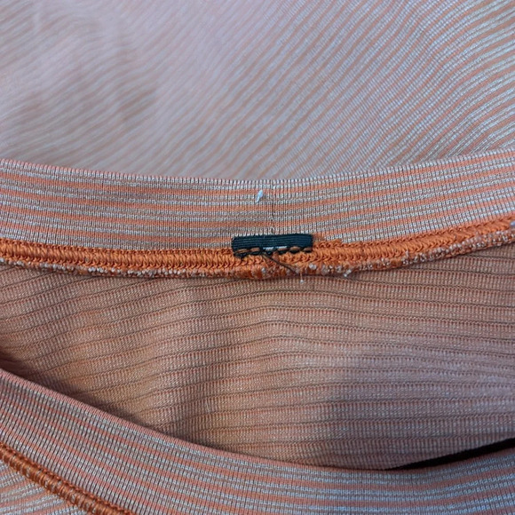 Lululemon men’s orange striped short sleeve t-shirt size large - Picture 8 of 10